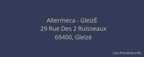 Altermeca - GleizÉ