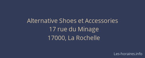 Alternative Shoes et Accessories