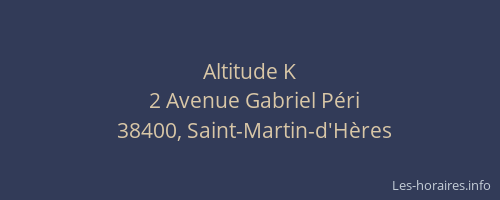 Altitude K