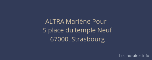 ALTRA Marlène Pour