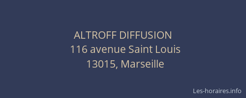 ALTROFF DIFFUSION