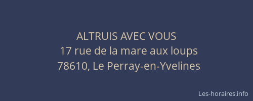 ALTRUIS AVEC VOUS