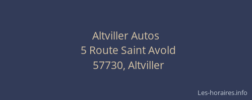 Altviller Autos