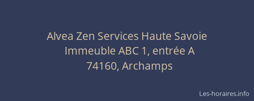 Alvea Zen Services Haute Savoie
