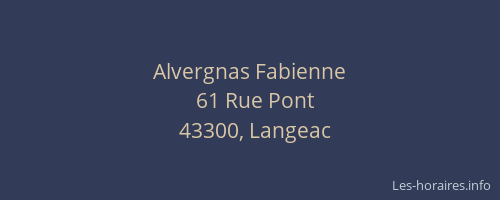 Alvergnas Fabienne