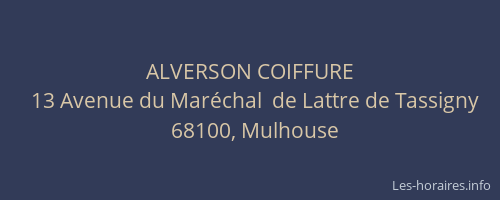 ALVERSON COIFFURE