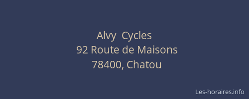 Alvy  Cycles