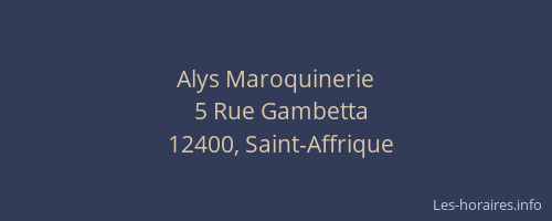 Alys Maroquinerie