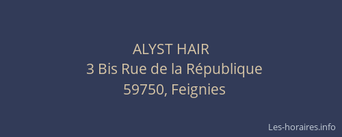 ALYST HAIR