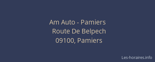 Am Auto - Pamiers