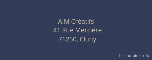 A.M Cr&eacute;atifs