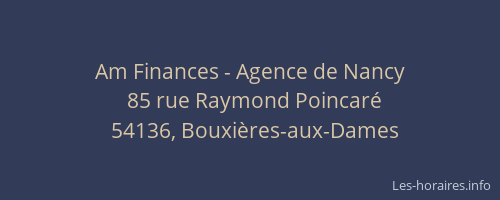 Am Finances - Agence de Nancy