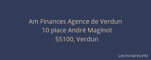Am Finances Agence de Verdun