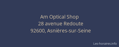 Am Optical Shop