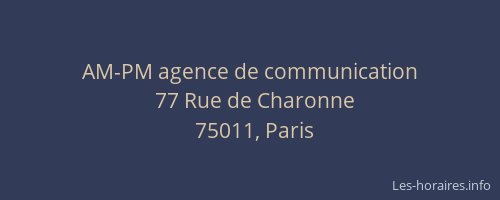 AM-PM agence de communication
