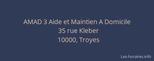 AMAD 3 Aide et Maintien A Domicile