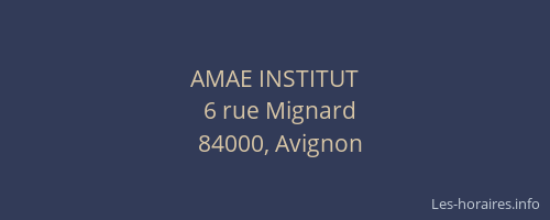 AMAE INSTITUT
