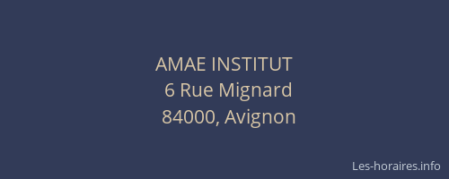 AMAE INSTITUT