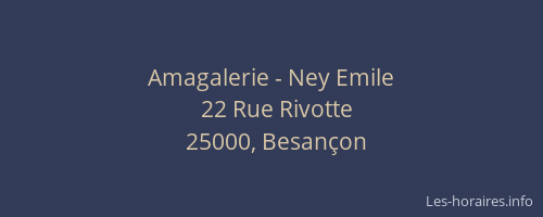Amagalerie - Ney Emile