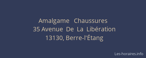 Amalgame   Chaussures