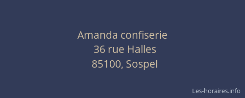 Amanda confiserie