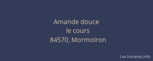 Amande douce