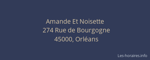 Amande Et Noisette