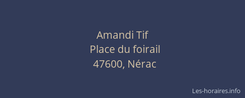 Amandi Tif