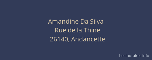 Amandine Da Silva