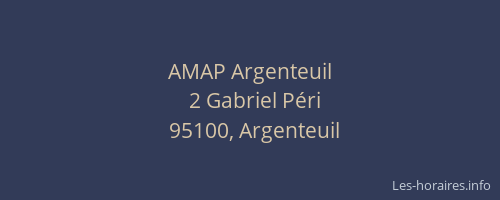 AMAP Argenteuil