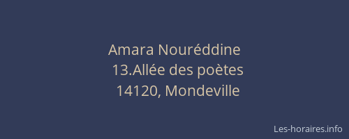 Amara Nouréddine