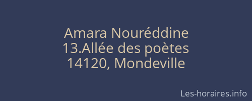 Amara Nouréddine