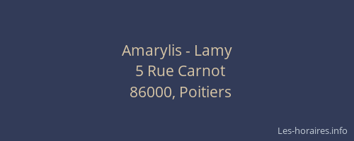 Amarylis - Lamy