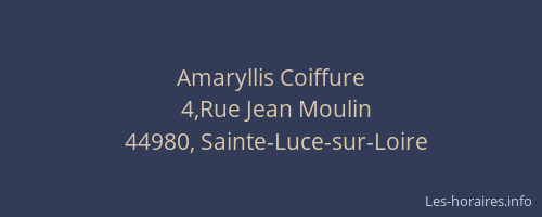 Amaryllis Coiffure