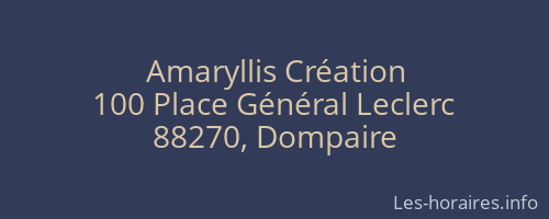 Amaryllis Création
