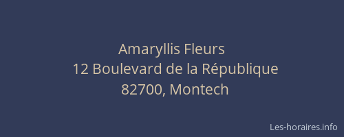 Amaryllis Fleurs