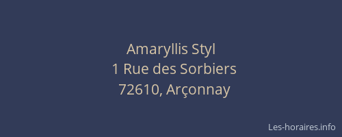 Amaryllis Styl
