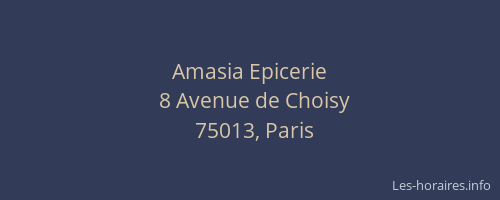 Amasia Epicerie