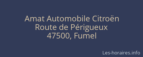 Amat Automobile Citroën