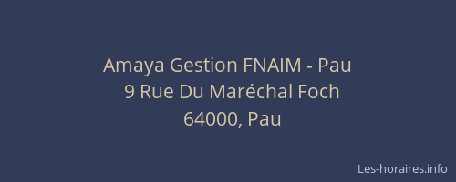 Amaya Gestion FNAIM - Pau