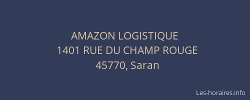 AMAZON LOGISTIQUE