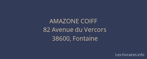AMAZONE COIFF