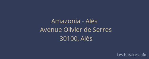 Amazonia - Alès