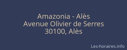 Amazonia - Alès
