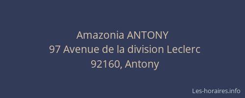 Amazonia ANTONY