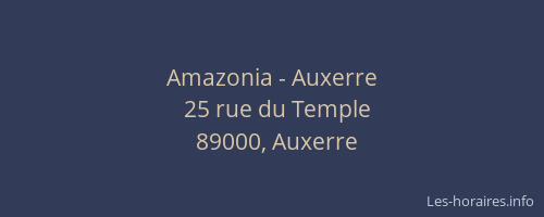 Amazonia - Auxerre