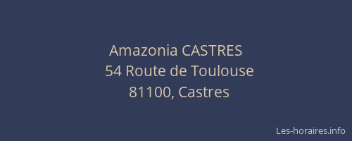 Amazonia CASTRES