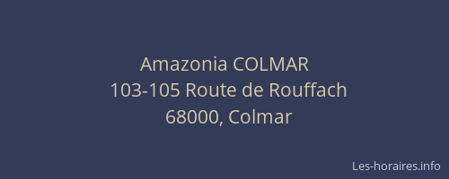 Amazonia COLMAR