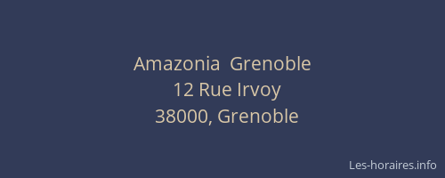 Amazonia  Grenoble