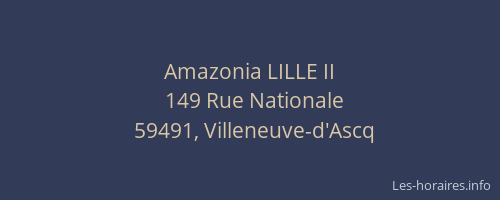 Amazonia LILLE II